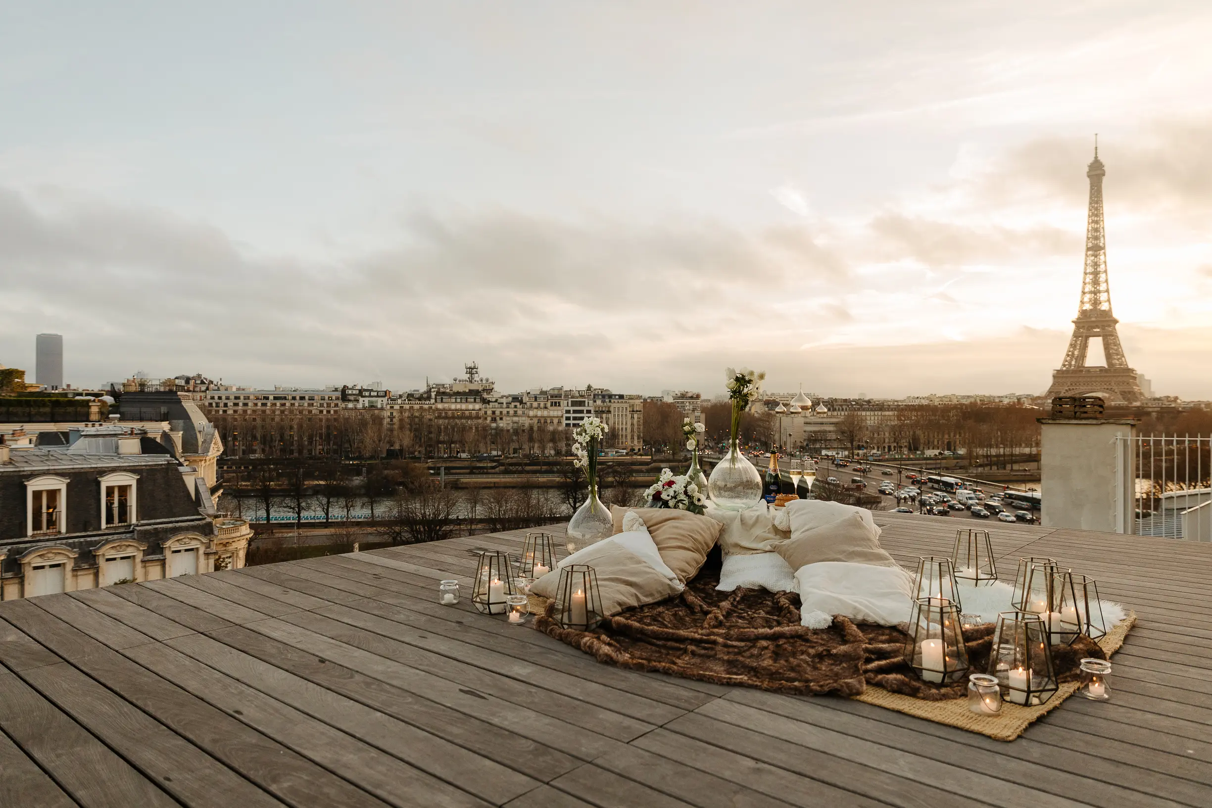 Styled Shoot || Wintry Rooftop Paris Shoot